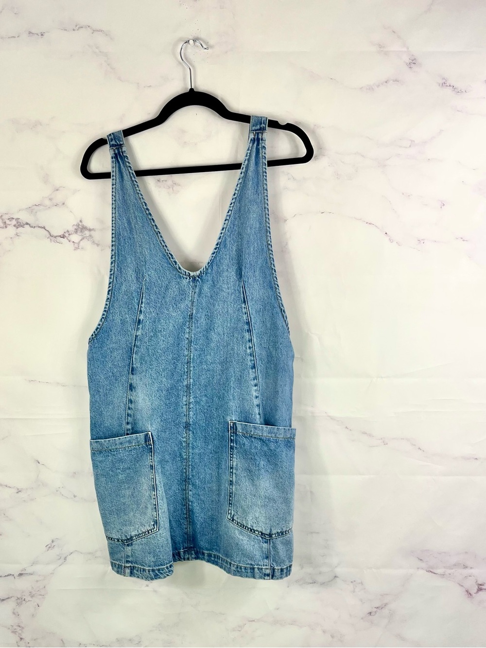 FREE PEOPLE High Roller Denim Dress Skirtall - Picture 6 of 8